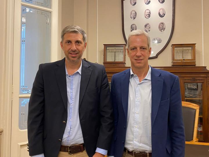 Scarpin busca articular proyectos con la Bolsa de Comercio de Santa Fe