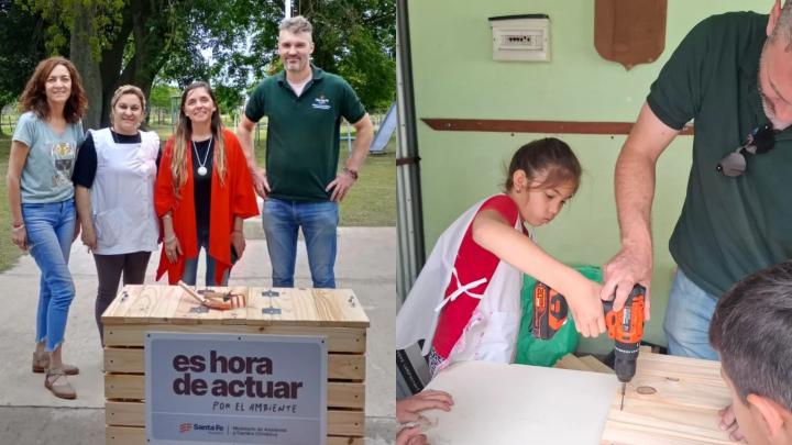 Taller de separación de residuos y compostaje comunitario en Cacique Ariacaiquín