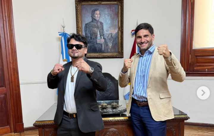 El Chino Maidana visitó a Pullaro