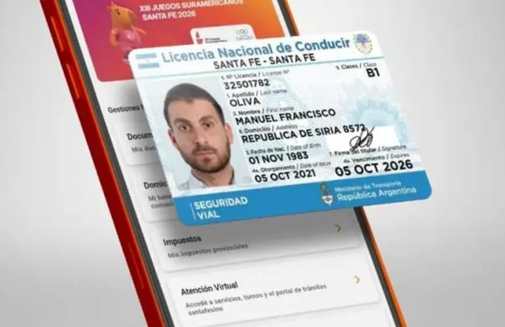 Las licencias de conducir digitales ya tienen validez en la provincia