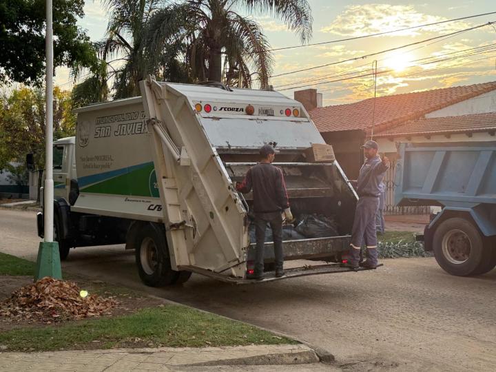 San Javier modifica el horario de recolección de residuos domiciliarios