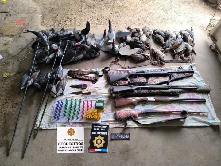 Garay: la policía detuvo a cazadores ilegales en zona de islas 