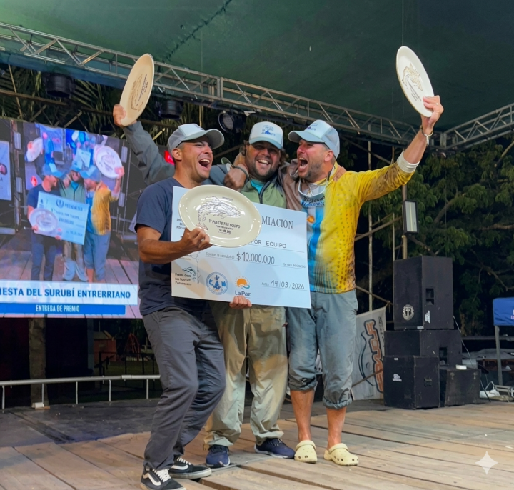 Marito Boxler pescó con Pablo Di Santi y salieron campeones en La Paz