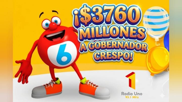 ¡Hay un nuevo millonario en Gobernador Crespo!