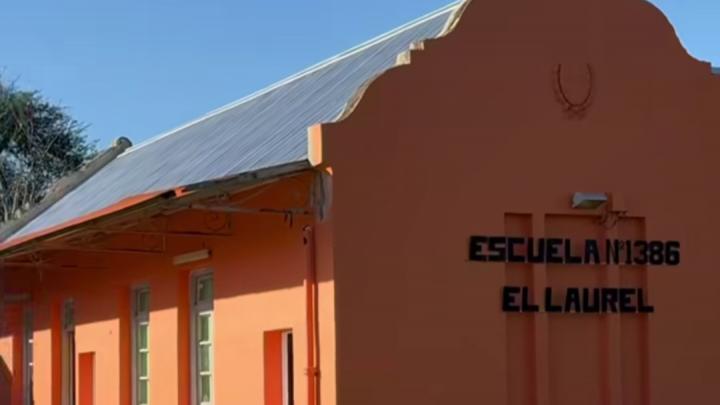 El senador Baumgartner destacó la finalización de obras en la Escuela N° 1386 de Paraje El Laurel