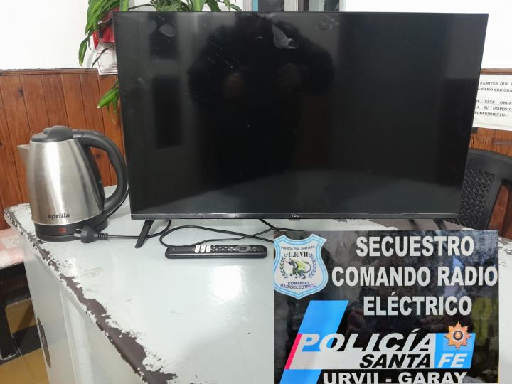 Garay: la policía atrapó a ladrones que habían robado en propiedades de la zona