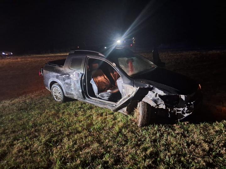 Joven lesionado tras chocar una garita cerca de Colonia Mascías