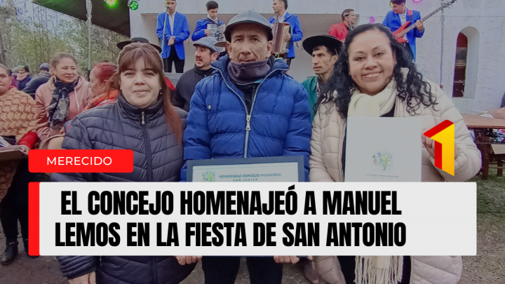 Merecido homenaje a un gran referente cultural sanjavierino