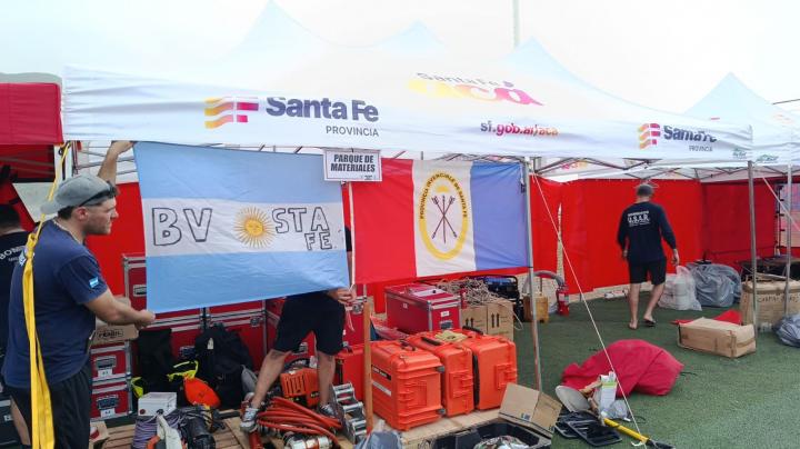 Brigada USAR de Santa Fe inició tareas en las zonas afectadas por los terremotos en Venezuela