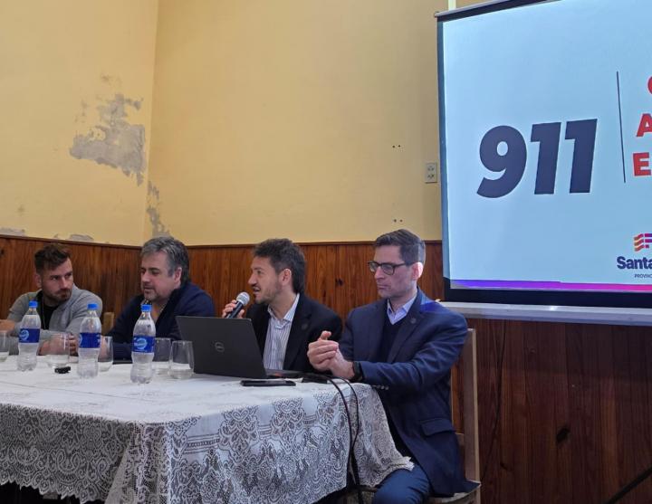 Se presentó oficialmente el sistema 911 en el departamento San Javier