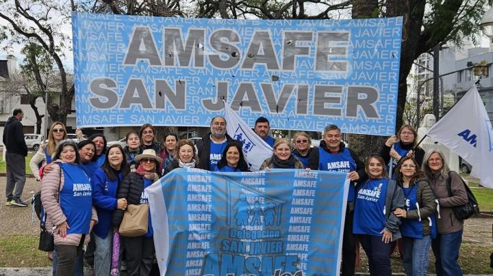 AMSAFE San Javier se movilizó para exigir la derogación de la Reforma Previsional