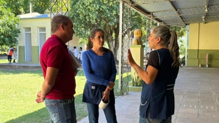 Baumgartner visitó escuelas rurales y relevó necesidades educativas en el departamento
