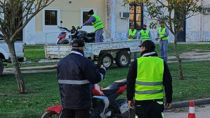 Operativo de control de tránsito en San Javier