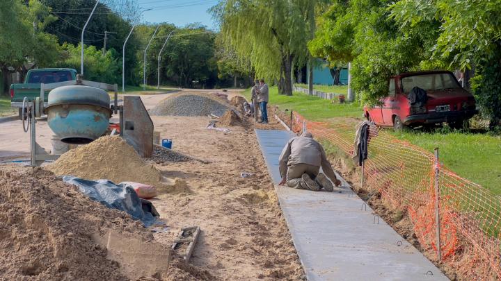 Avanza la etapa final de la reestructuración integral de Av. Los Inmigrantes en Cayastá