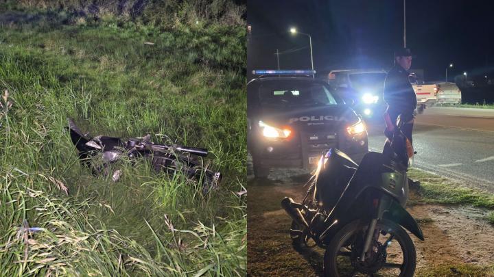 San Javier: choque de motos en la ruta 1 deja a cuatro personas lesionadas
