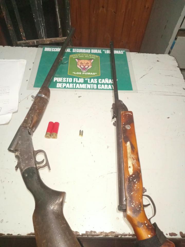 Los Pumas secuestraron armas sin documentación en zona de islas de San Joaquín