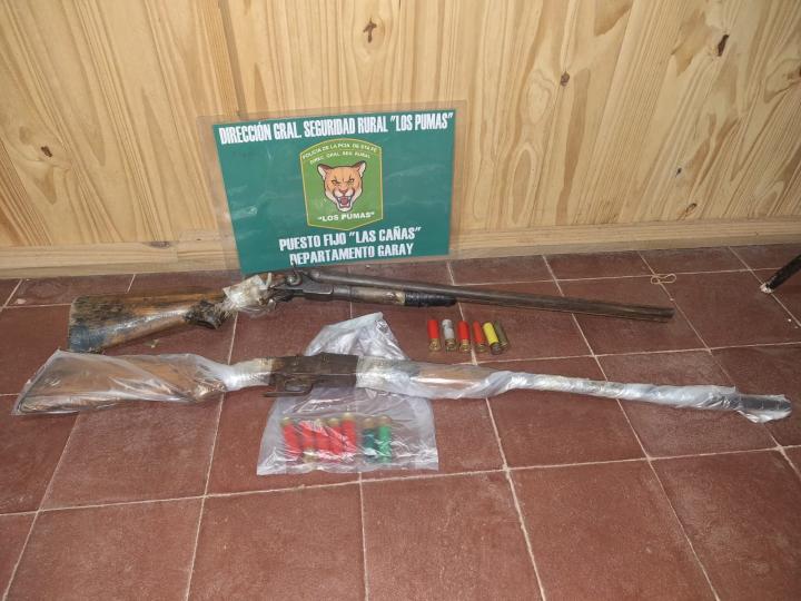Los Pumas de Las Cañas realizan dos operativos por tenencia ilegítima de armas de fuego