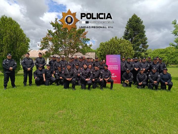 Efectivos de la Unidad Regional XIV se capacitaron para actuar en eventos masivos
