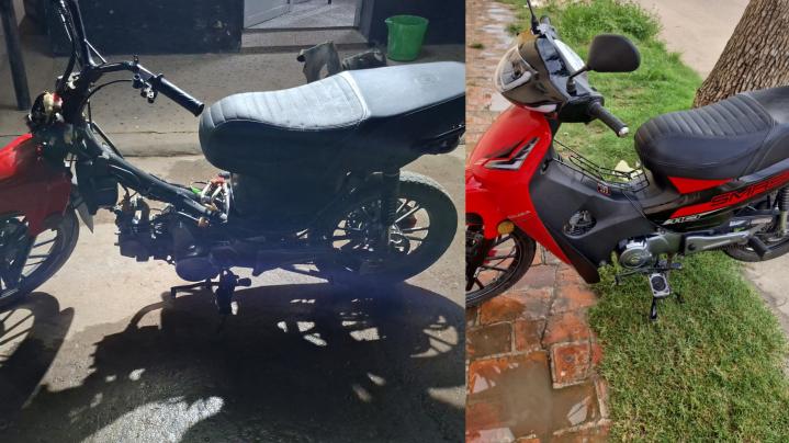 San Javier: les robaron la moto y la recuperaron pero casi desmantelada