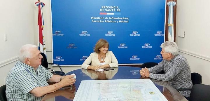 El Senador José Baucero se reunió con la Ministra Frana y con Oscar Ceschi de Vialidad 