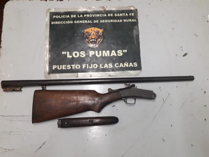 Los Pumas secuestraron una escopeta sin papeles en Las Cañas