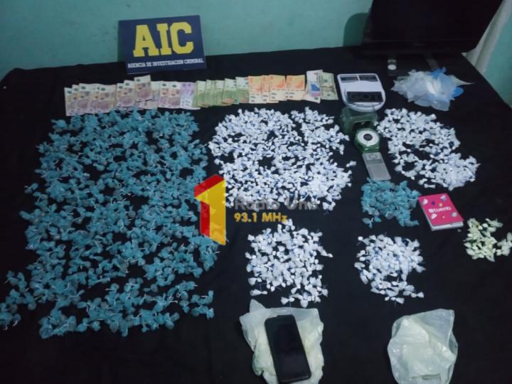 San Javier: Casi 1500 envoltorios de cocaína, marihuana y tres detenidos
