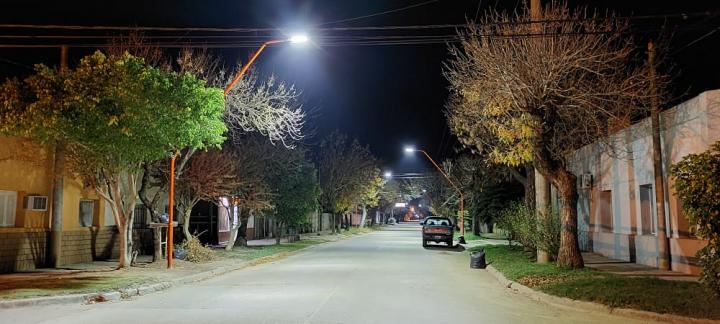 San Javier: Nueva cuadra de LED en Barrio Santa Teresita 