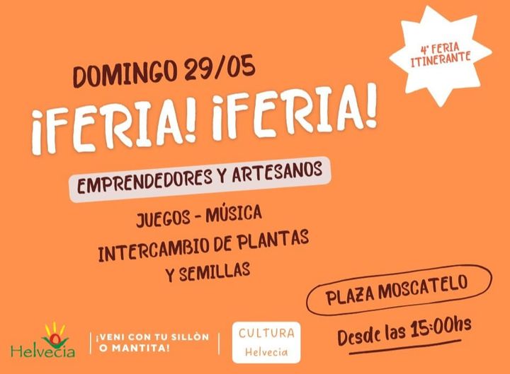 Helvecia: Cuarta Feria de Emprendedores y Artesanos