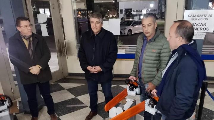 Senadores Rodrigo Borla y Fabián Bastia visitaron la Municipalidad de San Justo