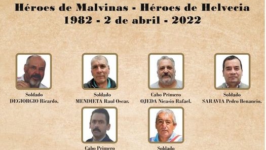 Helvecia: Placa homenaje a ex combatientes Helvecianos