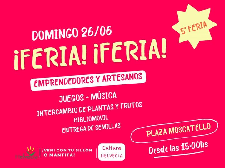 Helvecia: 5° Feria de Emprendedores y Artesanos