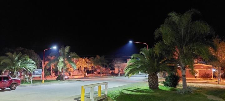 San Javier: se encendió el primer tramo de iluminación LED en General López 