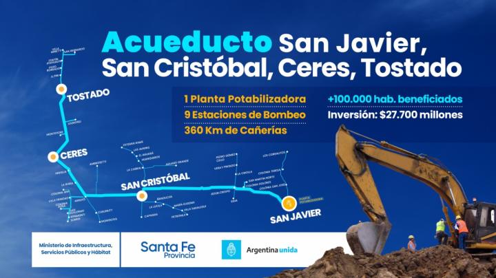 Este jueves se licitará el Acueducto San Javier, San Cristóbal, Ceres, Tostado