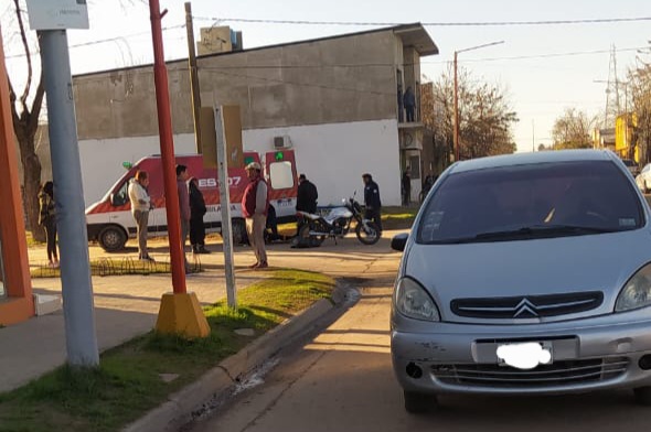 Un automóvil de San Joaquín chocó con una moto de San Javier 