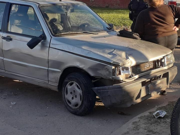 San Javier: accidente de tránsito entre auto y camioneta