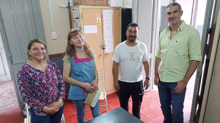 Helvecia: Carlos Kaufmann llevó ayuda al Centro de Acción Familiar