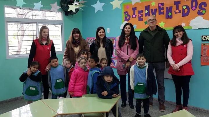 Cayastá: Se inauguró una nueva sala de jardín de infantes de la Escuela N° 428 