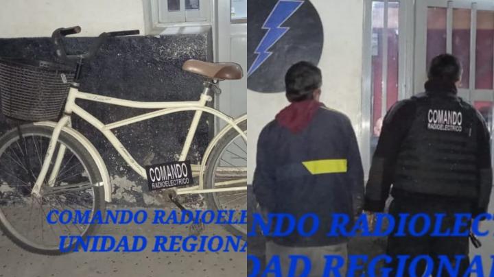 San Javier: saltó el tapial de la Municipalidad y se robaba una bicicleta 