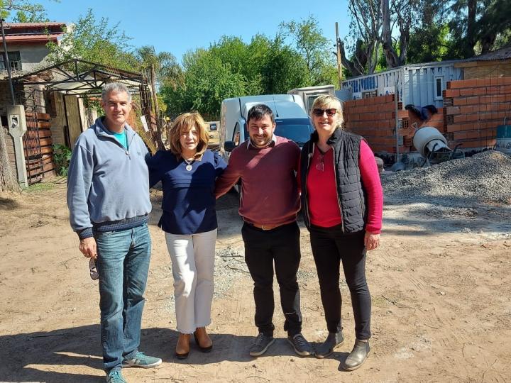 Santa Rosa: Natalia Galeano Recorrió obras locales junto a la Ministra de Infraestructura Silvina Frana
