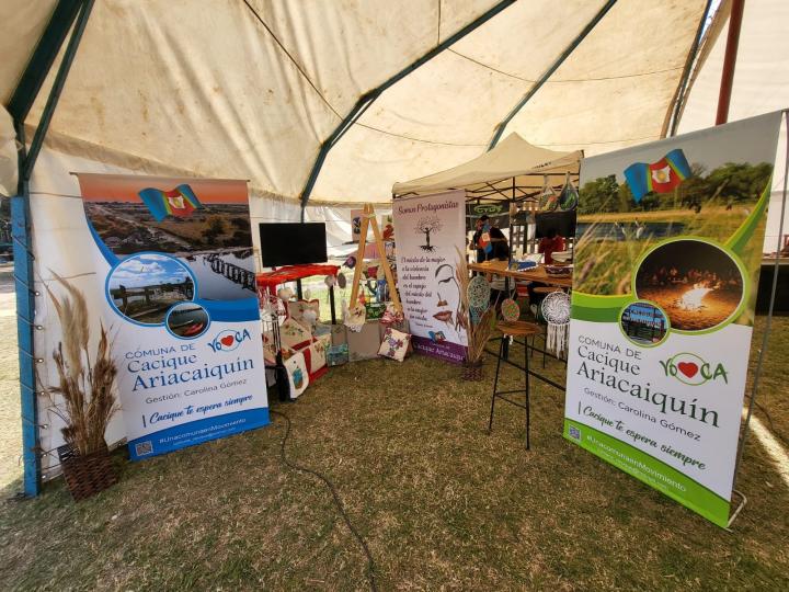 Cacique Ariacaiquín participó de la Expo Rural N°35 con un excelente stand