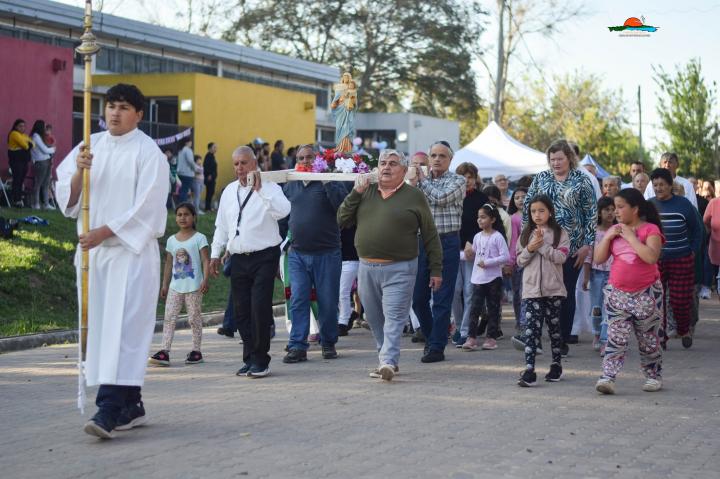Santa Rosa: Se celebró la advocación de María madre del Rosario de San Nicolás
