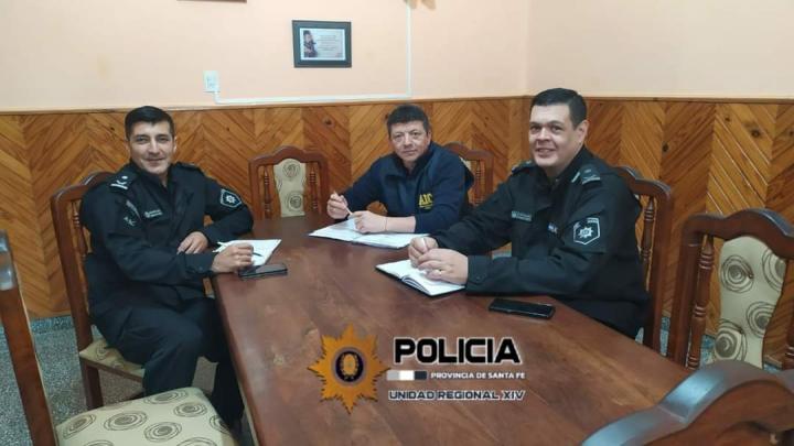 El Jefe regional de la AIC - Criminalística, Luis Hernández visitó la Unidad Regional XIV 
