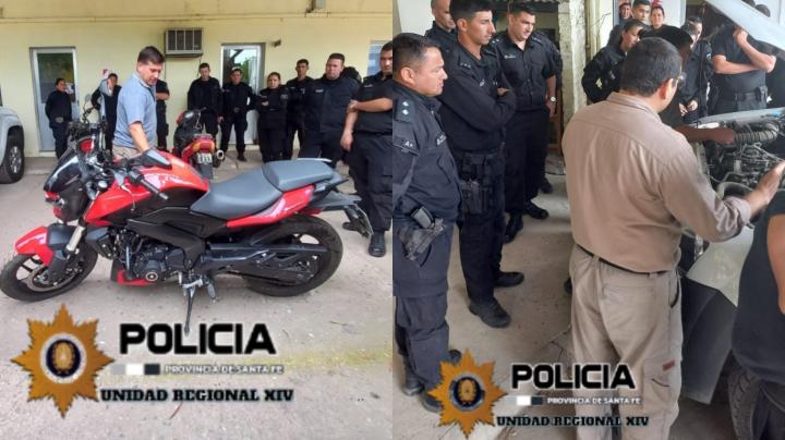 Capacitación policial para la verificación de autos y motos