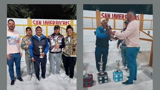 Norberto Ruscitti entregó premios en el Club de Bochas San Javier