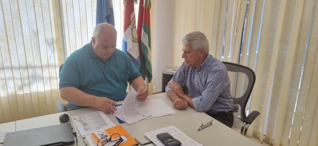 Romang: El Senador Baucero acompañó al Intendente Sergio Ramseyer en firma de convenio de seguridad