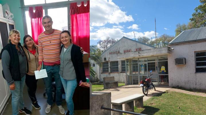Santa Rosa: Carlos Kaufmann y Natalia Galeano visitaron el SAMCO y entragaron aportes
