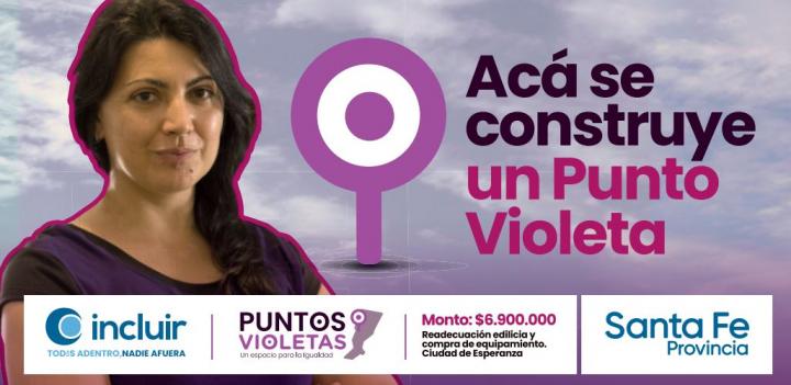 Santa Rosa de Calchines: Se inaugura el Punto Violeta en la localidad