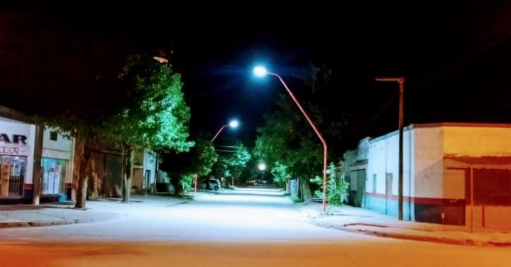 Nueva cuadra de luces LED en el centro de San Javier 