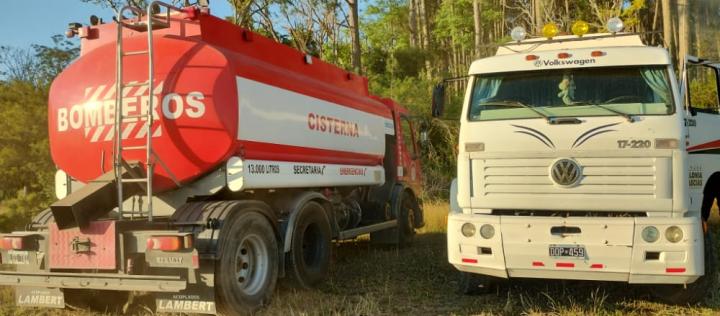 Mascías: Bomberos de San Javier, personal comunal y de la comisaría controlaron un importante incendio 