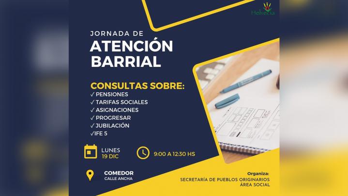 Helvecia: Se llevará adelante un operativo comunal de asesoramiento y consultas